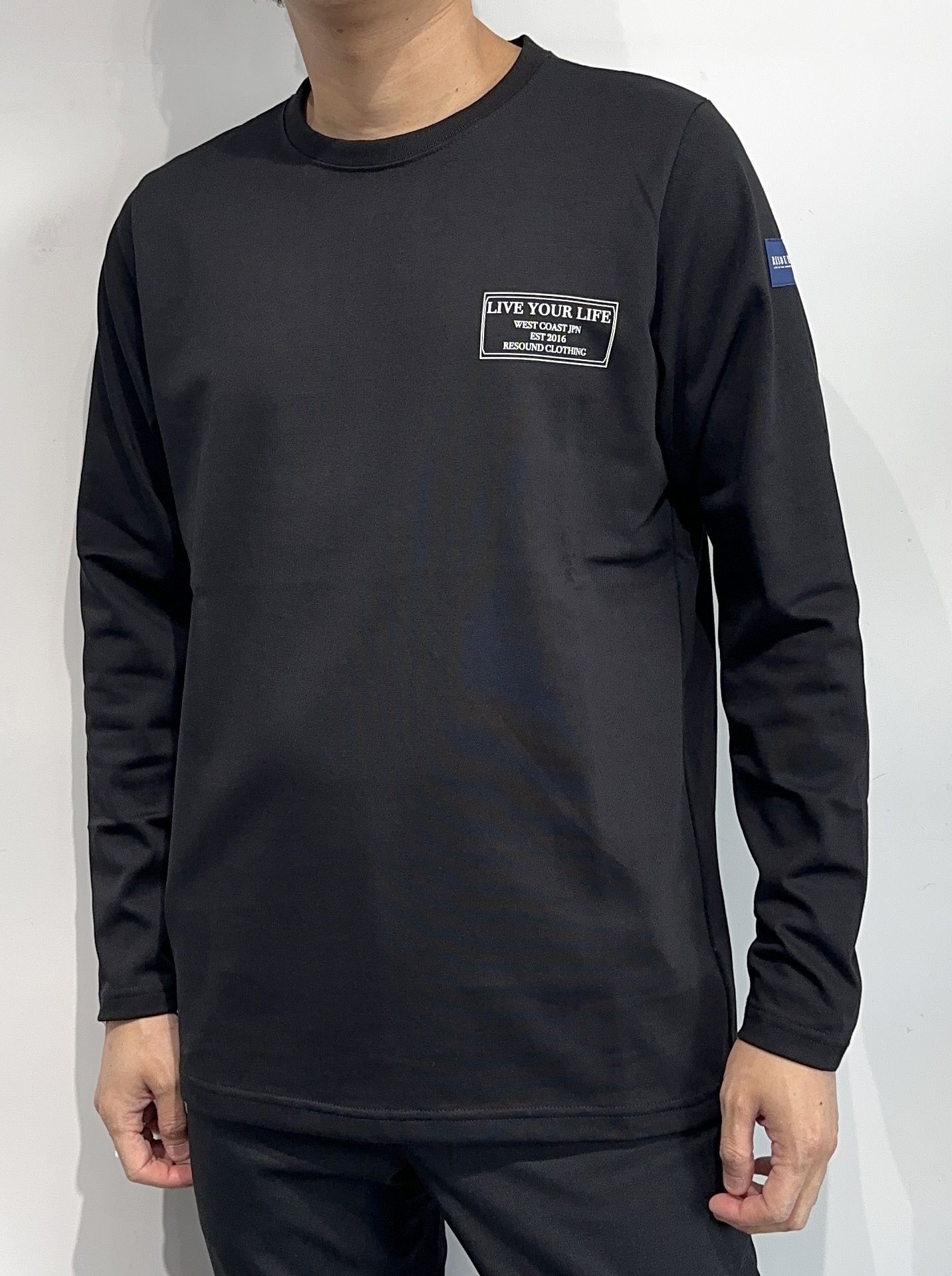 RESOUND CLOTHING - CREW LONG SLEEVE TEE / RC33-T-002 / バックプリント長袖Tシャツ / ホワイト  | LUKE