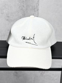 SIGN STRAW MESH CAP / DP1-CAP-001 / ストローメッシュローキャップ / ホワイト (3月上旬入荷予定)