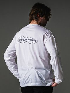 PIN ST RC OVER LONGSLEEVE TEE / RC41-T-003 / オーバーサイズ長袖バックロゴTシャツ / ホワイト (7月中旬入荷予定)