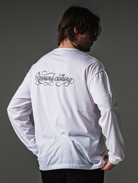 PIN ST RC OVER LONGSLEEVE TEE / RC41-T-003 / オーバーサイズ長袖バックロゴTシャツ / ホワイト (7月中旬入荷予定)