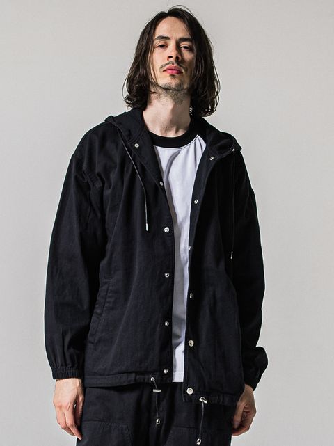 COACH HOODIE / RC39-JK-005 / コーチパーカー / ブラック (2月中旬入荷予定)