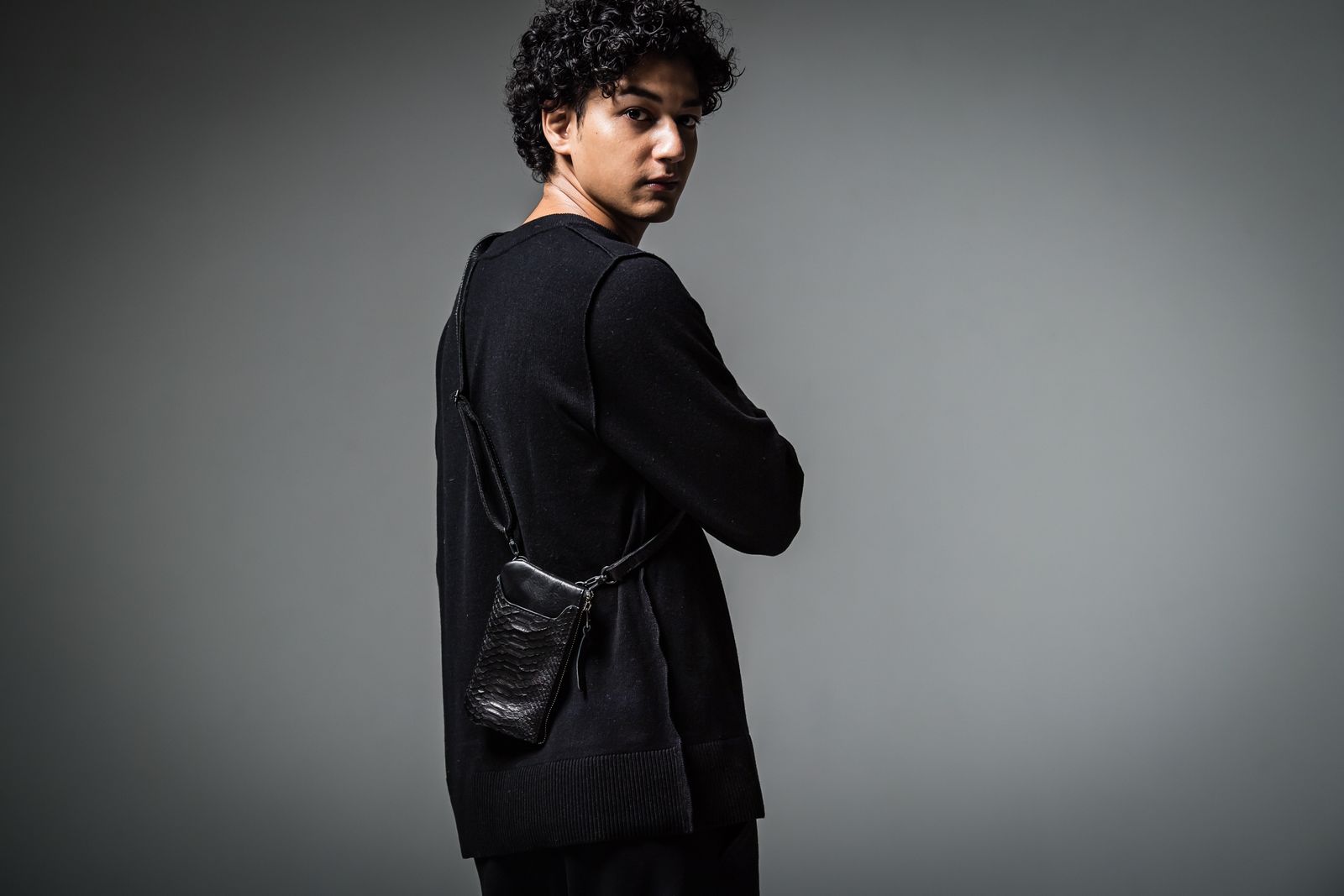 DECADE COLLABO WALLET PHONE BAG / RC30-BAG-005RD / ウォレットスマホショルダーバッグ / ブラック