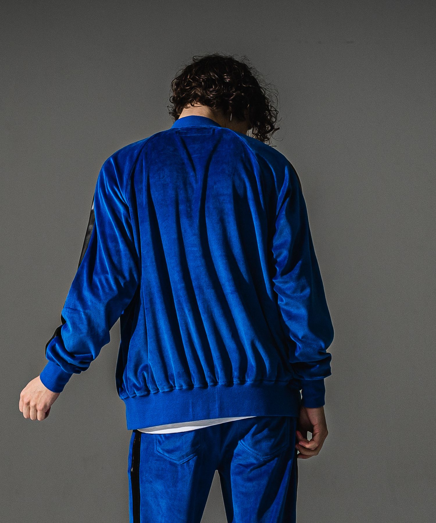VELOURS VARSITY / RC41-C-005 / ベロアトラックスタジャン / ブルー (9月中旬入荷予定)