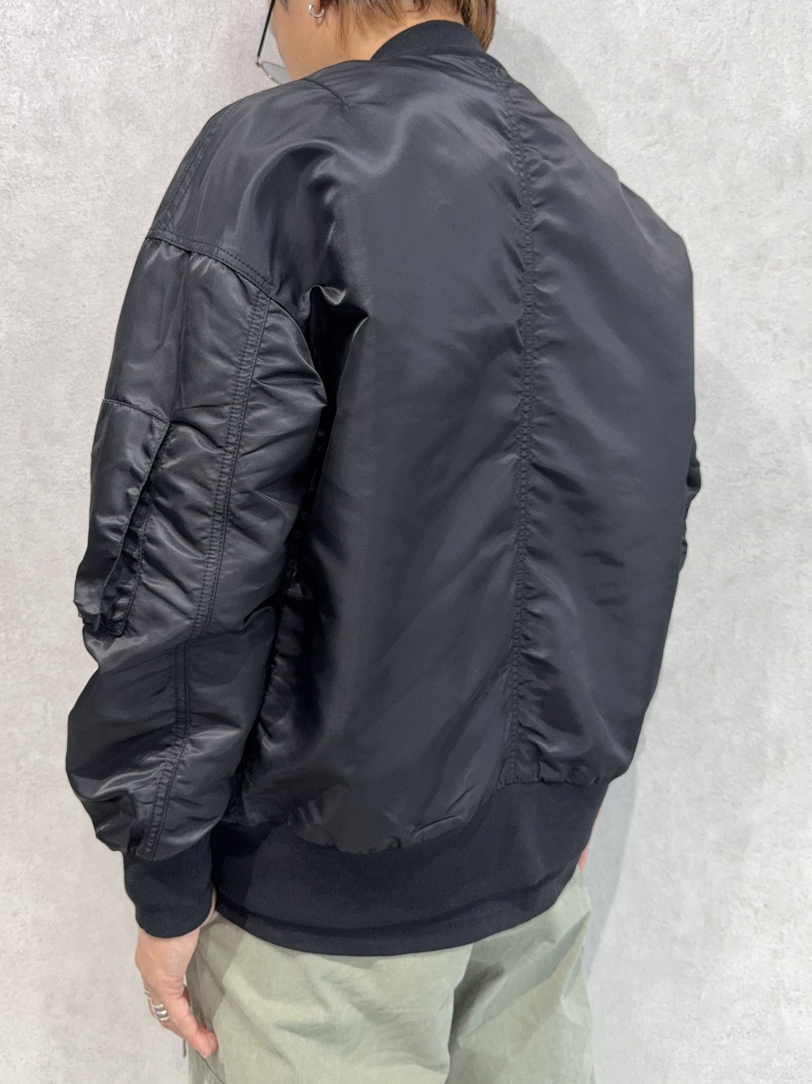 LIGHT DAVID JACKET / RC37-JK-002 / ナイロンライトMA-1 / ブラック