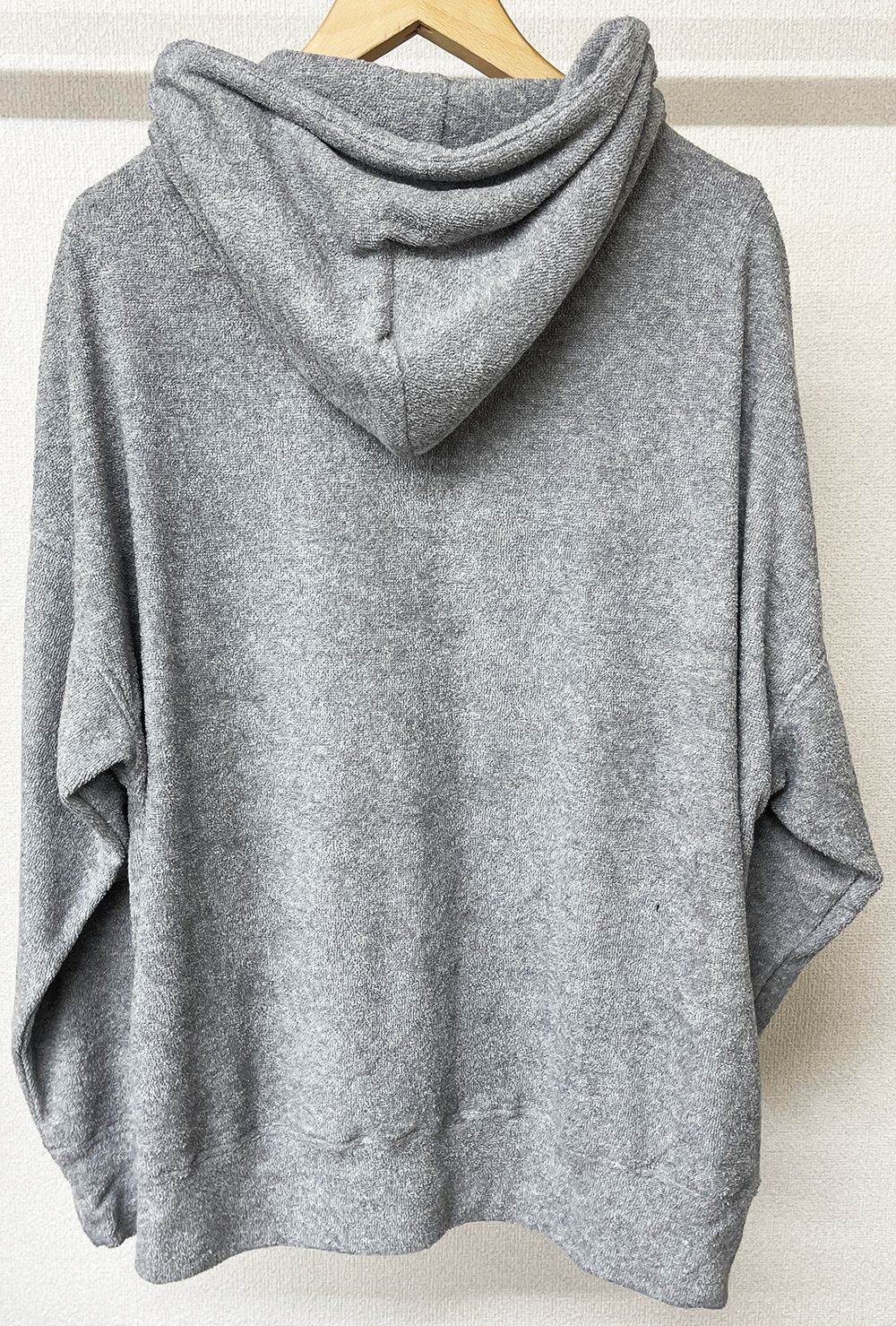 WEST PILE ZIP LOOSE HOODIE / RC27-C-008 / パイルジップパーカー / グレー※