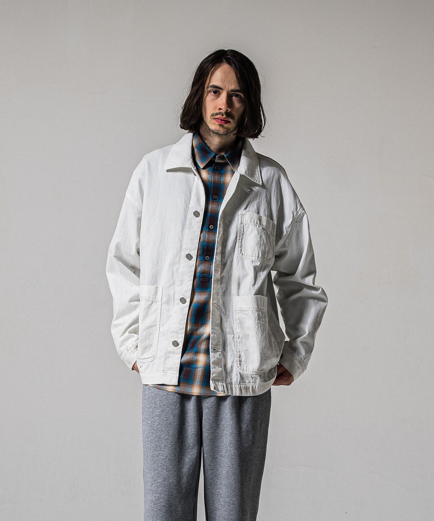 RC CAVER ALL / RC39-JK-004 / デニムカバーオール / ホワイト (2月中旬入荷予定)