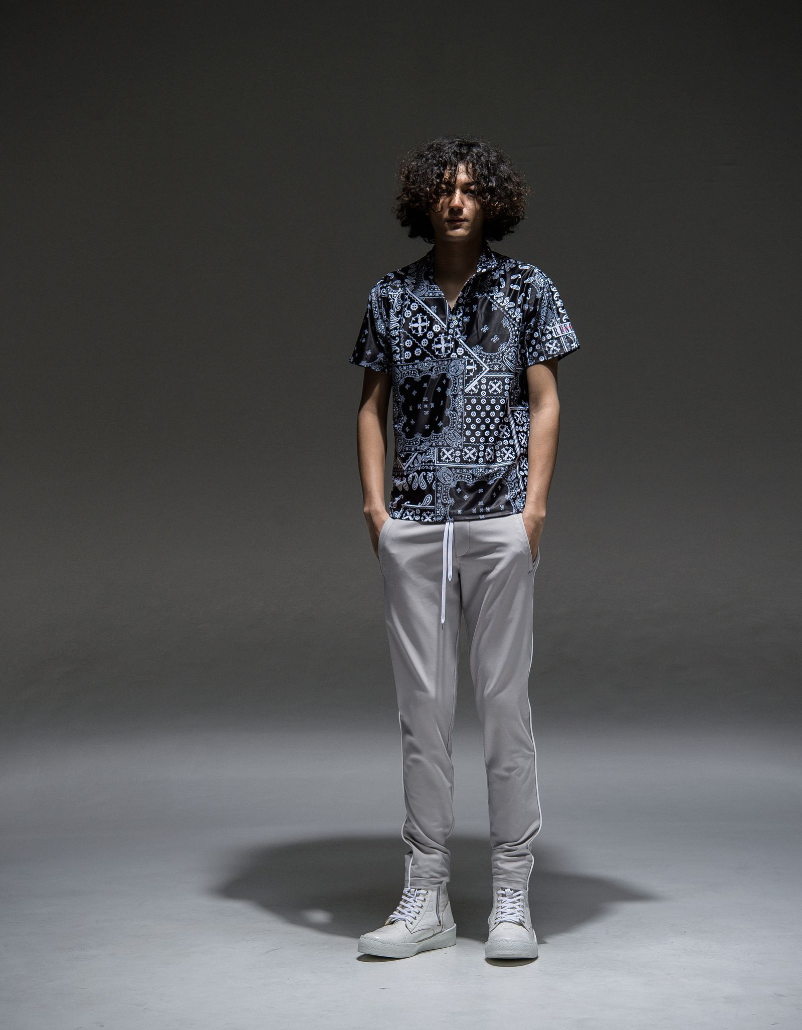 BANDANA RUSH POLO / RC21-T-005 / バンダナラッシュガードポロシャツ