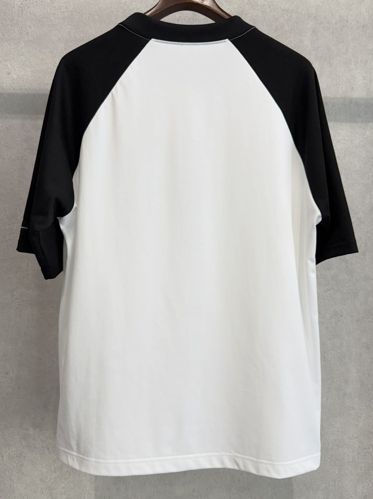 COLLEGE RAGLAN OVER TEE / RC39-T-002 / カレッジロゴラグランビッグTシャツ / ホワイト×ブラック