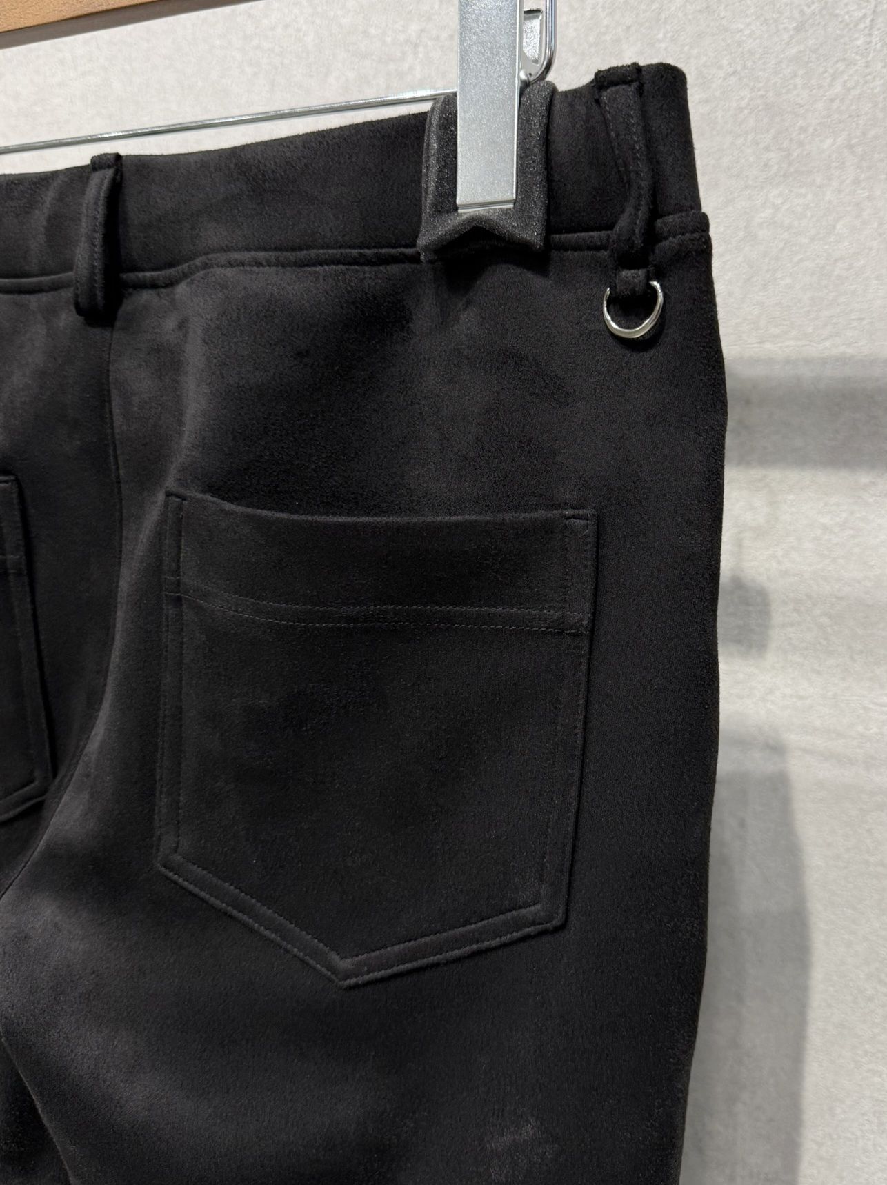 CHRIS EASY SUEDE TUCK  PANTS / RC38-ST-016T / スエードイージータックパンツ / ブラック