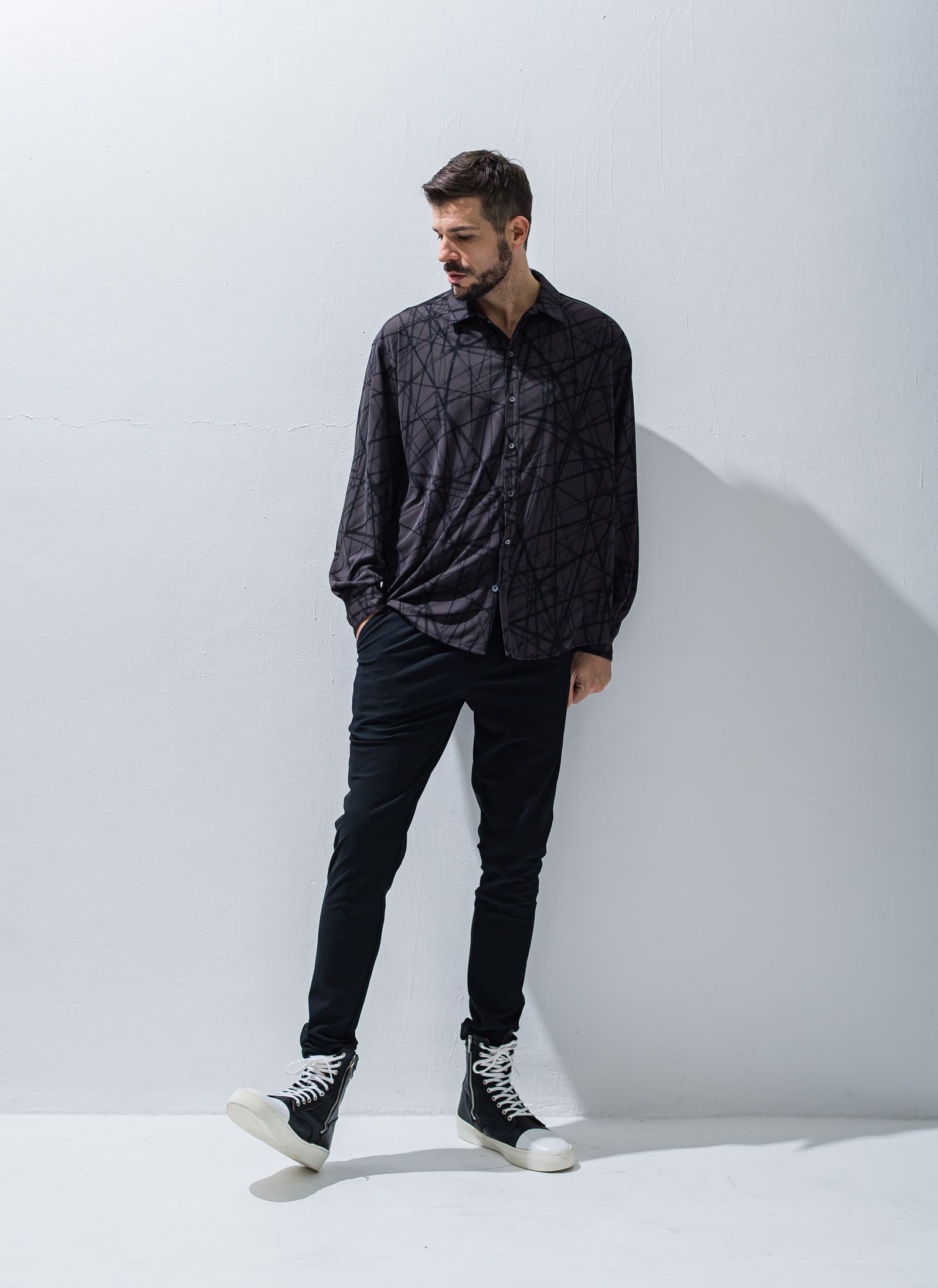 CHRIS EASY TUCK PANTS / RC28-ST-016T / イージータックパンツ / ブラック