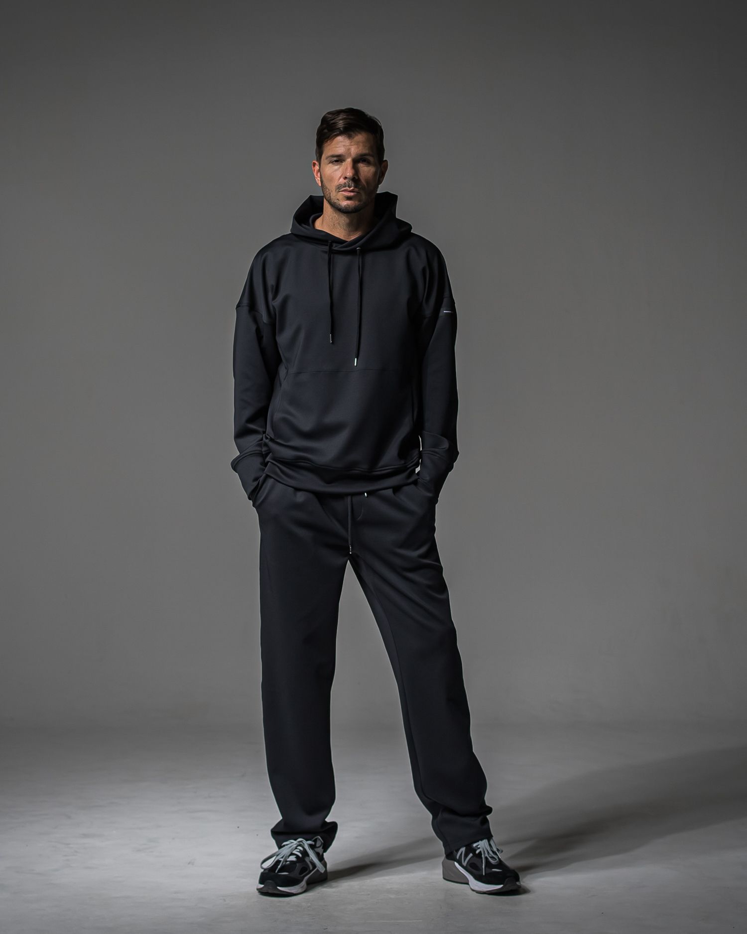 CHRIS EASY WIDE TUCK PANTS / RC37-ST-016WT / ワイドタックパンツ / ブラック