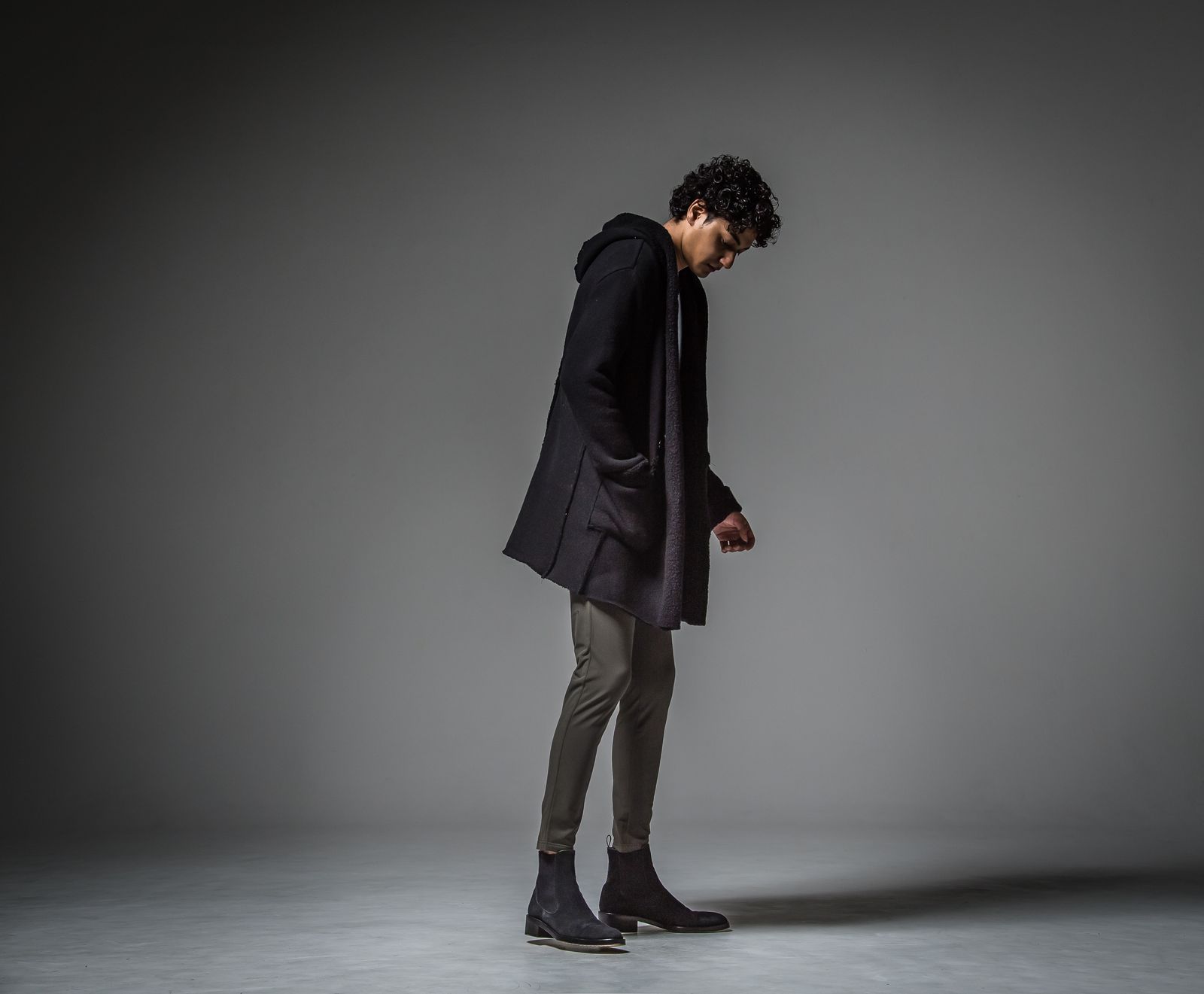BOA HOODIE COAT / RC30-C-007 / ボアフーディーコート / ブラック