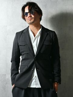 PS-65 JACKET / DP1-JK-002 / ミリタリーテーラードジャケット / ブラック (2月中旬入荷予定)