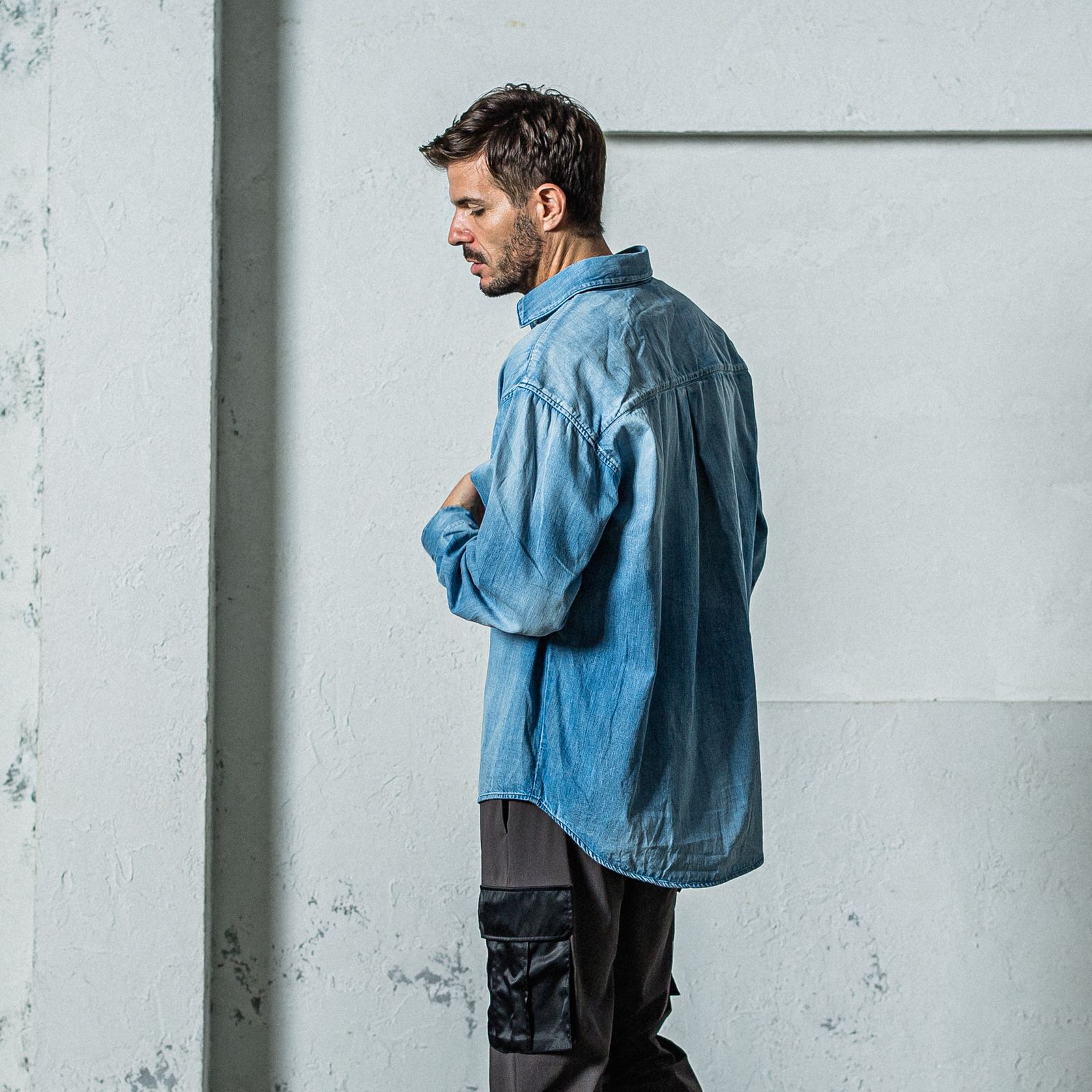 DENIM JACK SHIRTS / RC35-SH-001D / オーバーデニムシャツ / インディゴユーズド