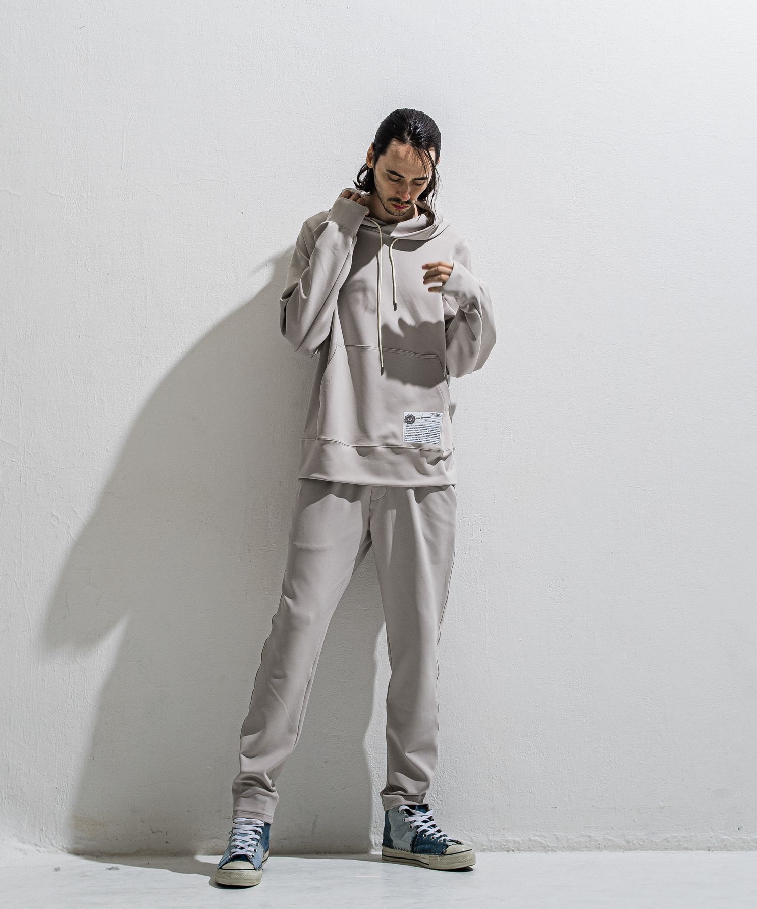 GAVIRIA DB EASY PANTS / DP1-ST-002 / ダンボールジャージイージーパンツ / グレージュ (3月中旬入荷予定)