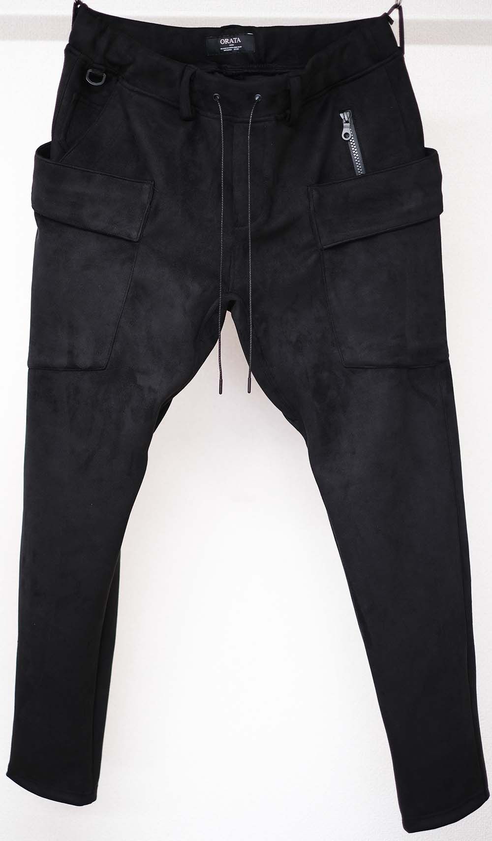 SUEDE JERSEY GR PT / OR1-ST-004 / スエードジャージギアカーゴパンツ / ブラック