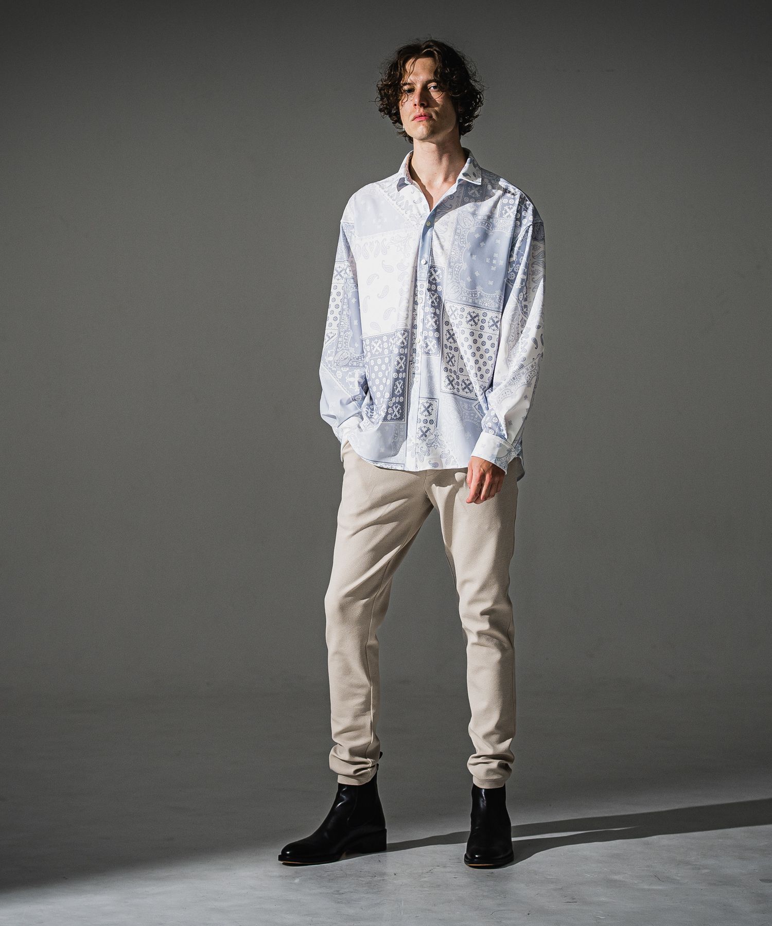 CHRIS EASY BLISTER TUCK PANTS / RC41-ST-016T / イージータックパンツ / ブリスターベージュ (7月下旬入荷予定)