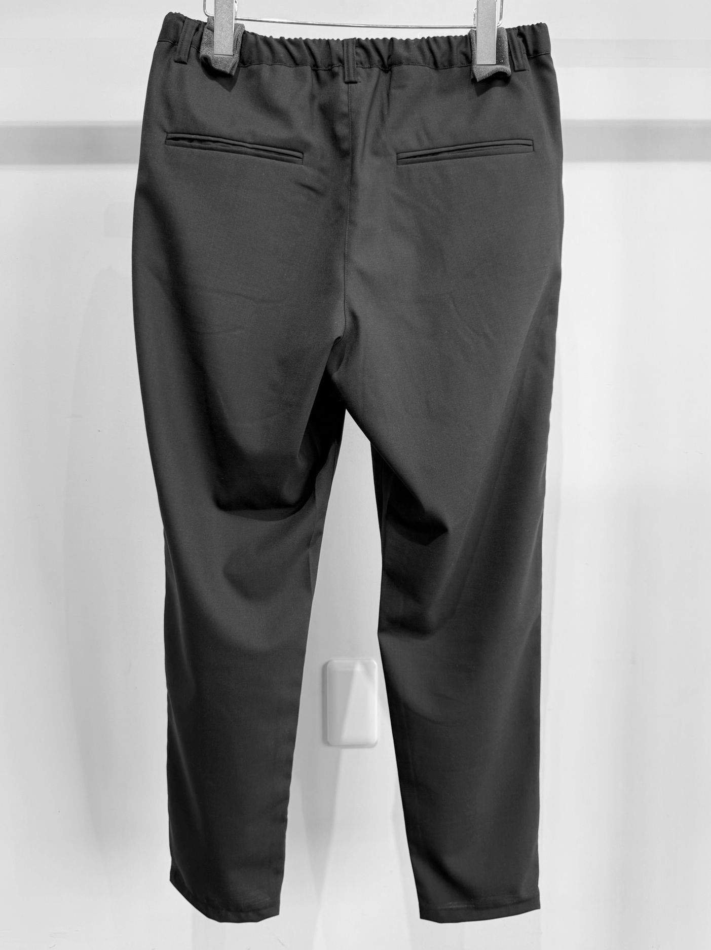 PAT WIDE EASY PANTS / RC35-ST-036 / ワイドテーパードパンツ / ブラック