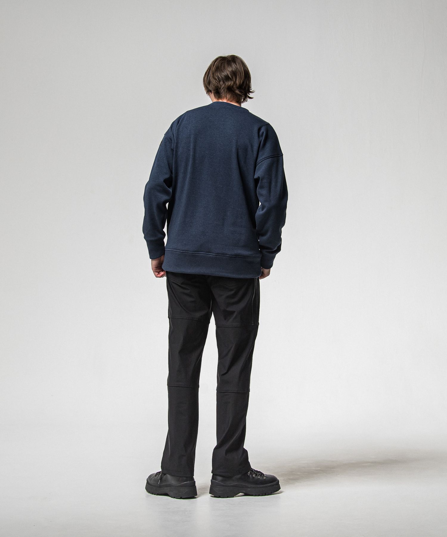 JOHNSON LINE HEAT WIDE TUCK PANTS / RC38-ST-009HWT / 裏起毛ジョンソンラインワイドタックパンツ / ブラック×ブラック (10月下旬入荷予定)
