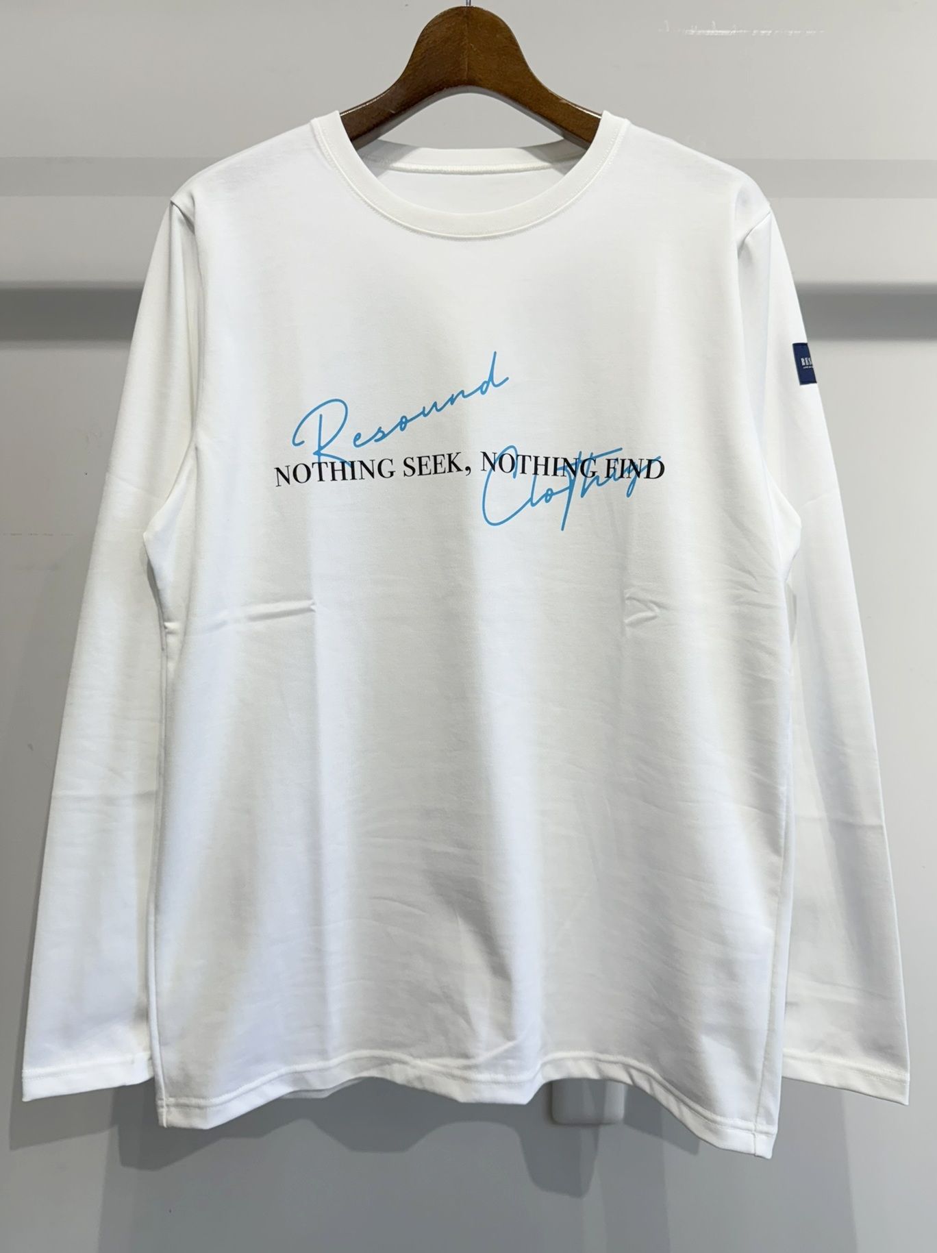 NSNF LONGSLEEVE TEE / RC35-T-009 / メッセージロゴ長袖Tシャツ / ホワイト