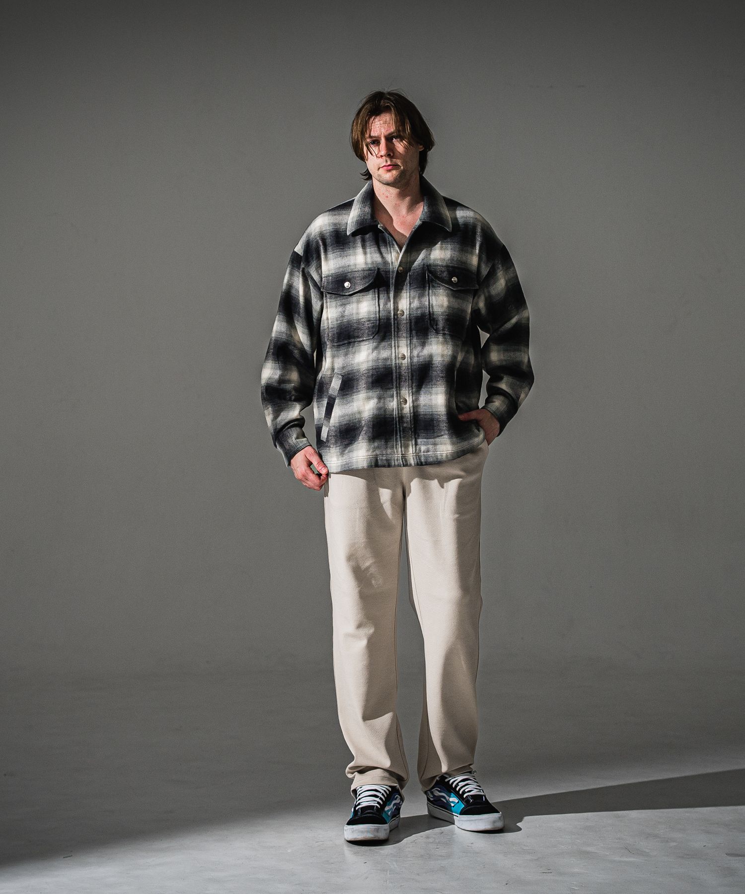 SEMI WIDE TUCK PANTS / RC41-ST-016WT / セミワイドタックパンツ / ブリスターベージュ (7月下旬入荷予定)