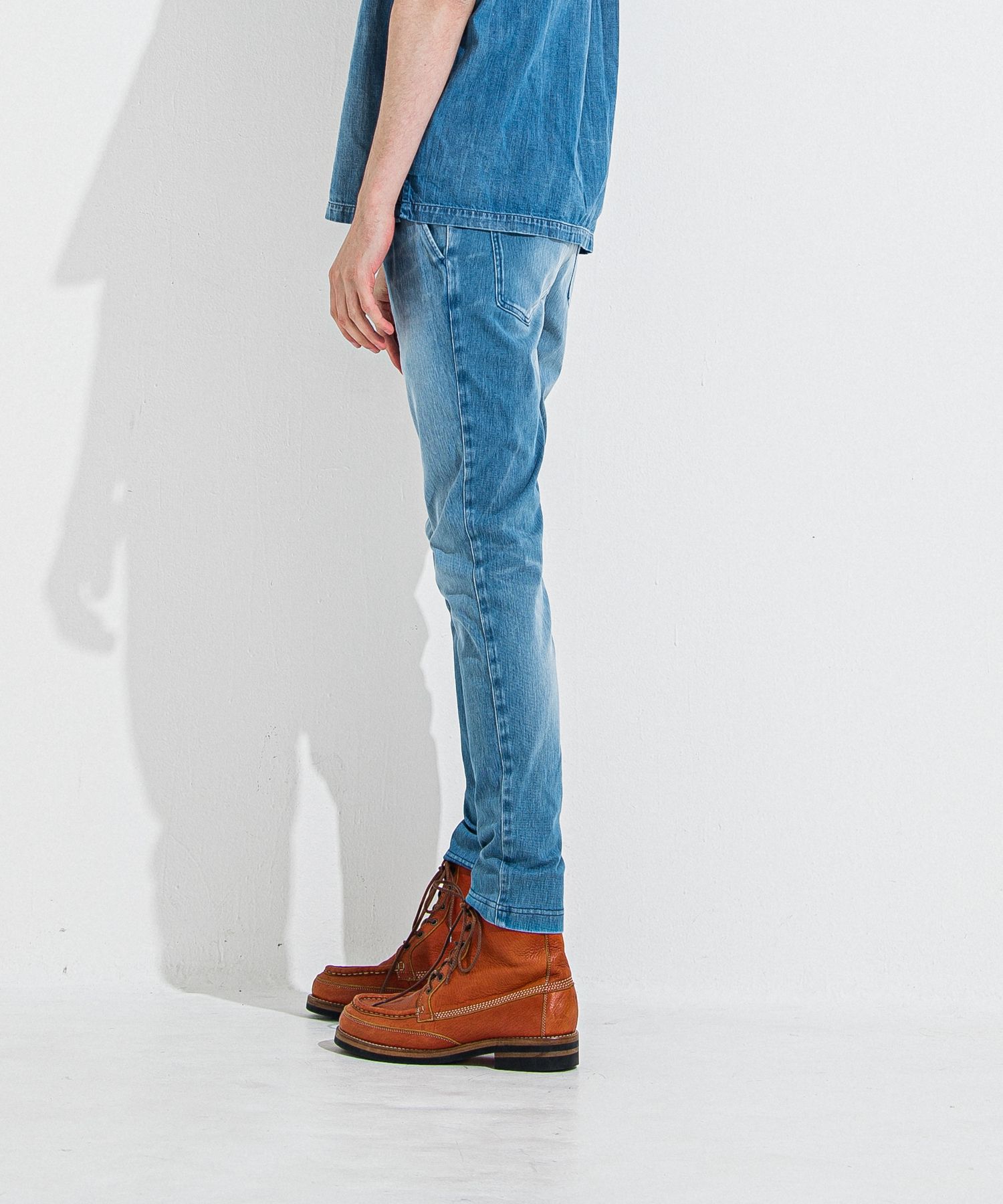 DENIM JERSEY CHRIS EASY TUCK PT / RC36-ST-016TD / ライトオンスデニムジャージイージータックパンツ / ライトインディゴ