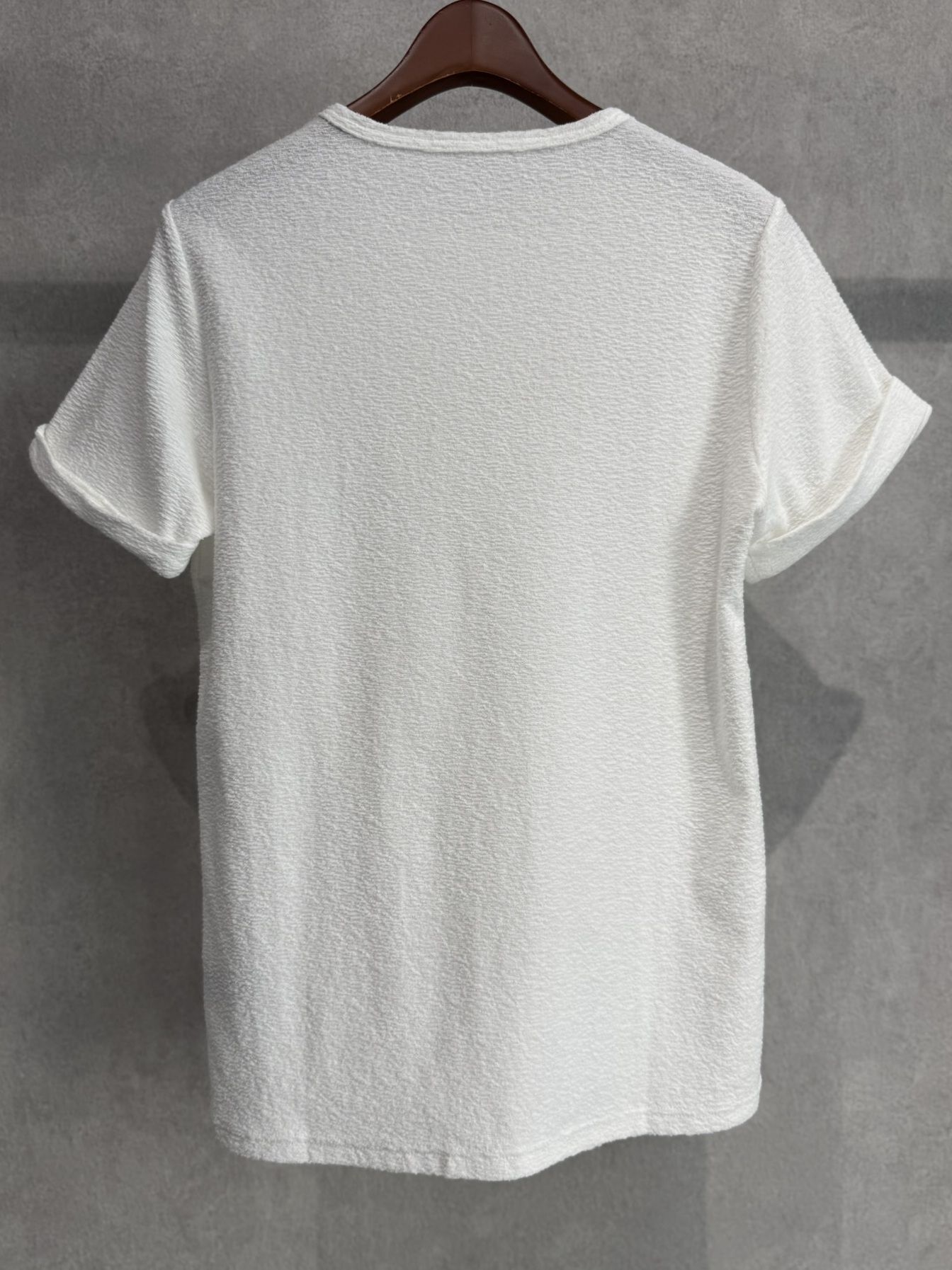 PILE ROLL UP TEE / RC40-T-001 / パイルロールアップTシャツ / ホワイト