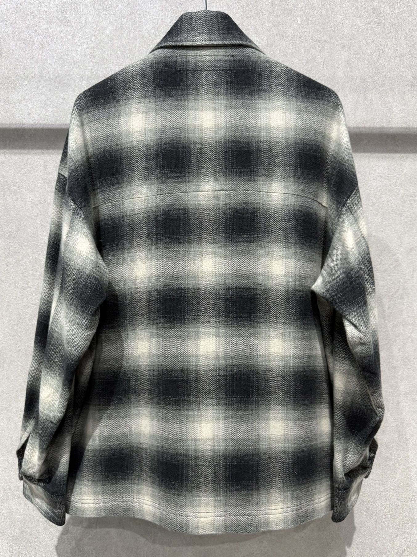 FLANNEL CHECK JK / RC41-JK-006 / フランネルチェックCPOジャケット / ブラック