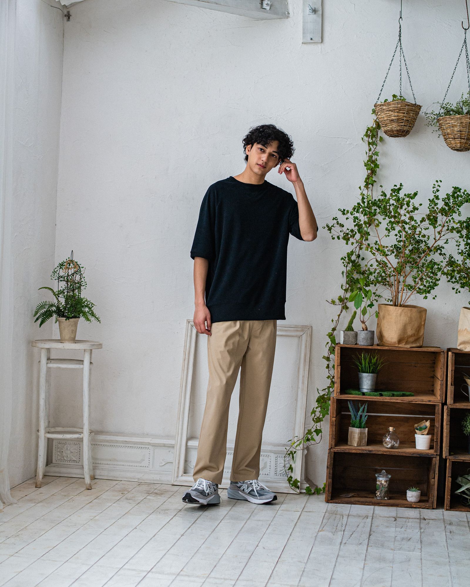 CHRIS EASY WIDE TUCK PANTS / RC32-ST-016WT / ワイドタックパンツ / ベージュ