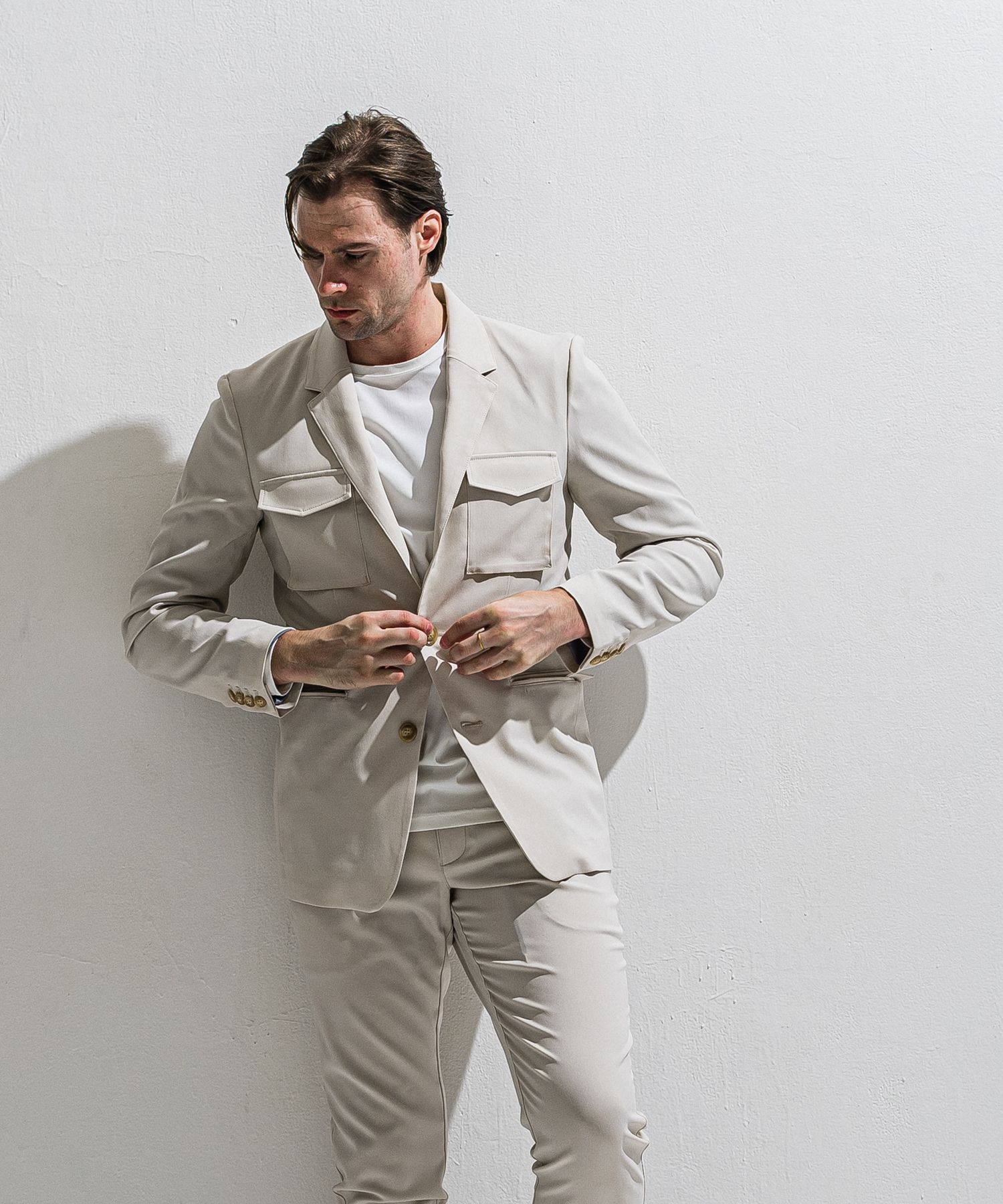 PS-65 JACKET / DP1-JK-002 / ミリタリーテーラードジャケット / ベージュ (2月中旬入荷予定)