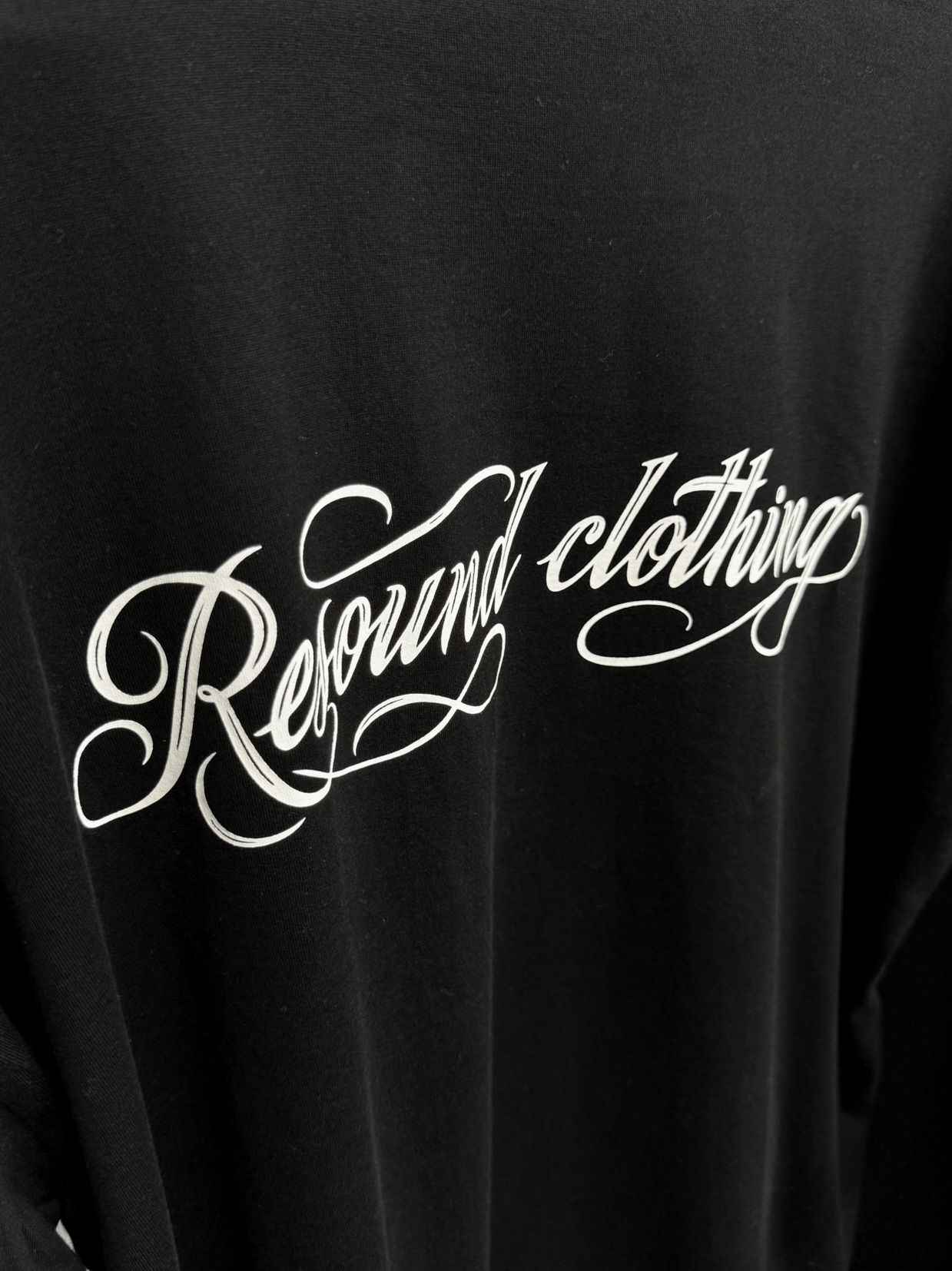 PIN ST RC OVER LONGSLEEVE TEE / RC41-T-003 / オーバーサイズ長袖バックロゴTシャツ / ブラック (7月中旬入荷予定)