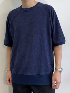 PILE HALF SLEEVE / RC32-T-007 / パイルビッグTシャツ / ネイビー