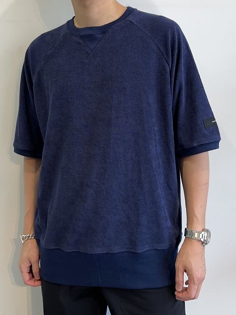 PILE HALF SLEEVE / RC32-T-007 / パイルビッグTシャツ / ネイビー