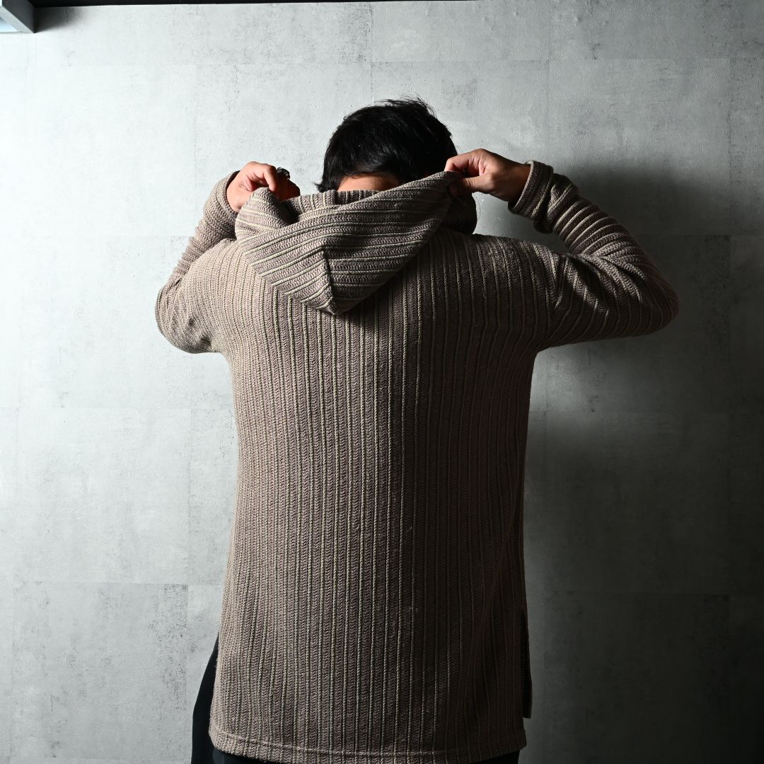 RUSSEL MEXICAN HOODIE / DP1-C-003 / ラッセル織りメキシカンパーカー / ブラウン (3月上旬入荷予定)