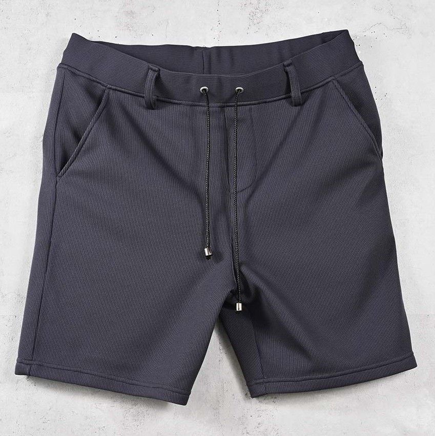 AZE SHORTS / RC40-HP-006 / 高機能畦編みショーツ / チャコール (5月下旬入荷予定)
