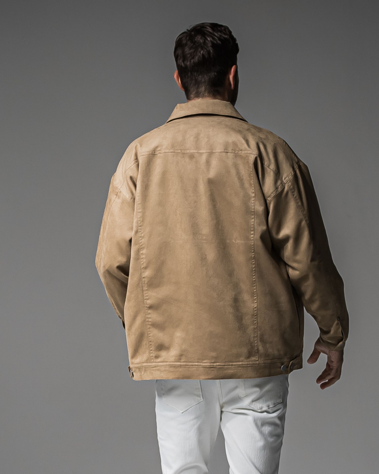 LEATHER OVER 2ND G / RC37-JK-005 / スエードエコレザー2ND型Gジャン / ベージュ (9月中旬入荷予定)