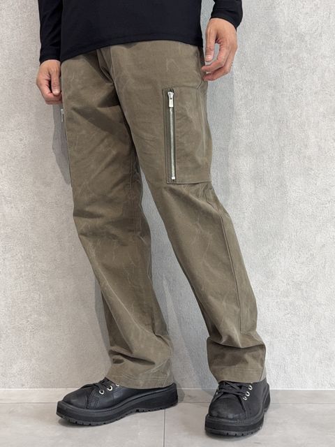 DAVID CARGO PANTS / RC37-ST-040 / ミリタリーワイドカーゴパンツ / ヴィンテージカーキ
