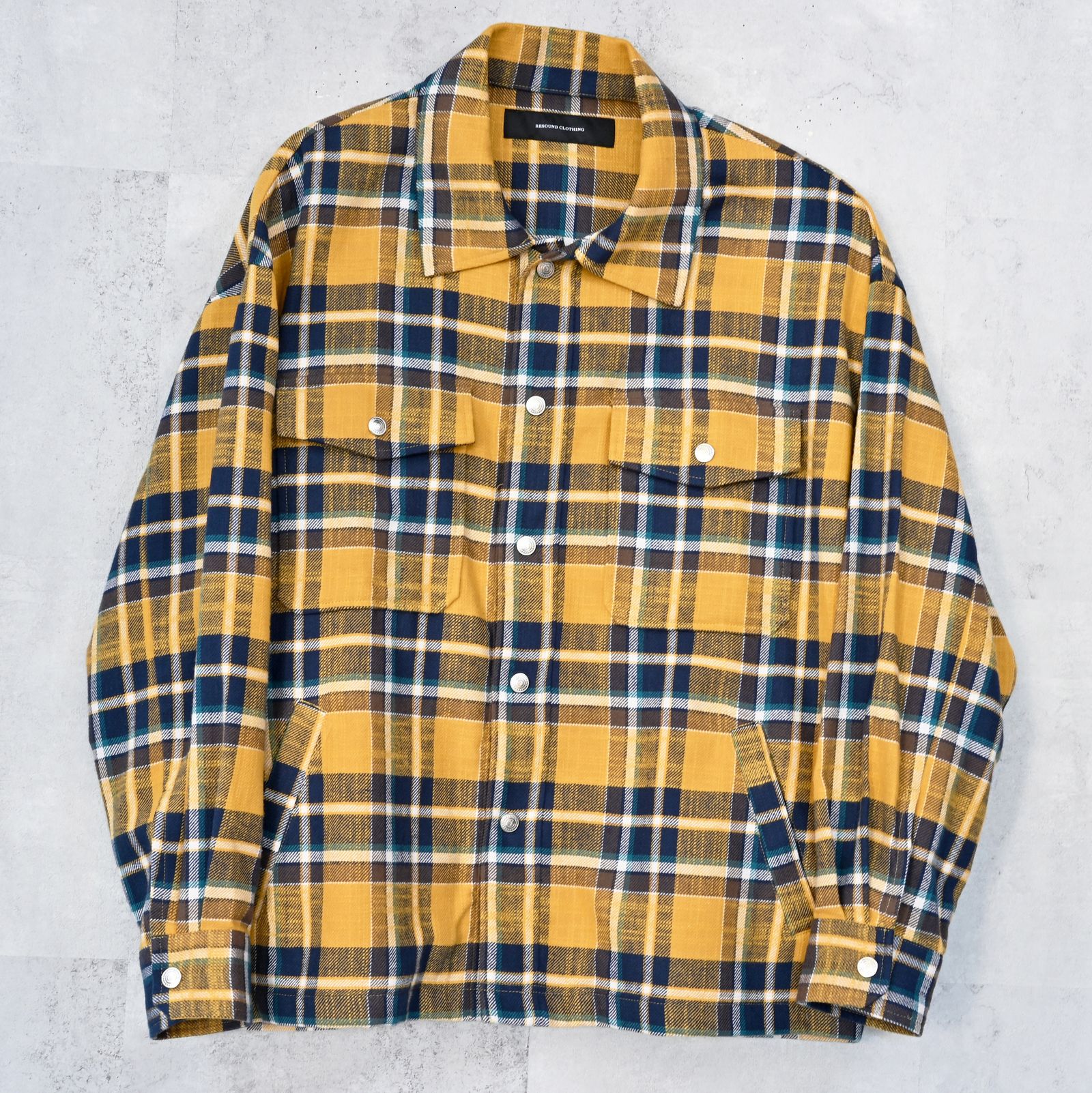 OLD SLABL CHECK JK / RC42-JK-005 / チェックCPOジャケット / イエロー (12月下旬入荷予定)