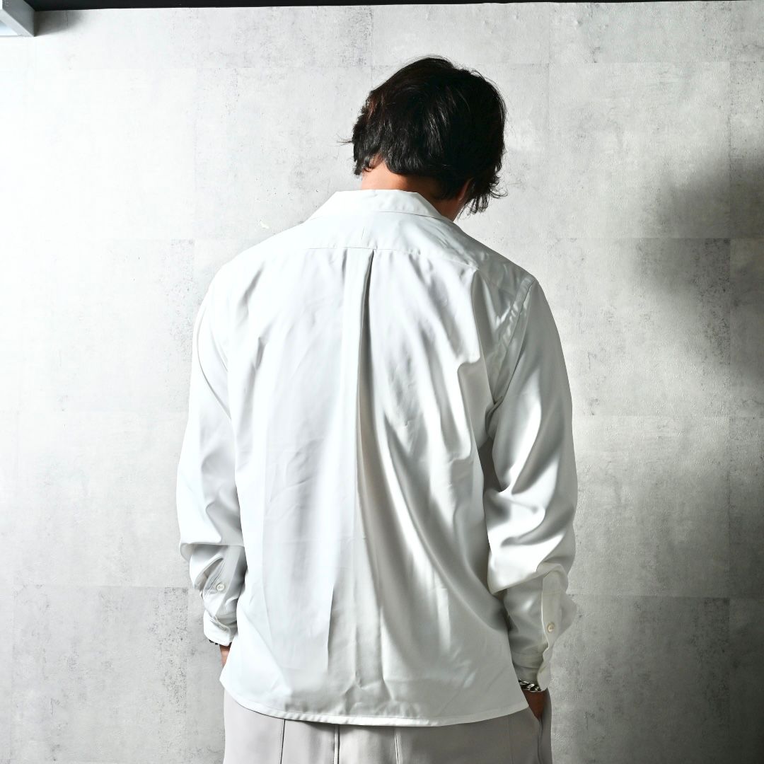 WILL SHIRTS / DP1-SH-001 / ウィルプリントオープンカラーシャツ / ホワイト (3月中旬入荷予定)