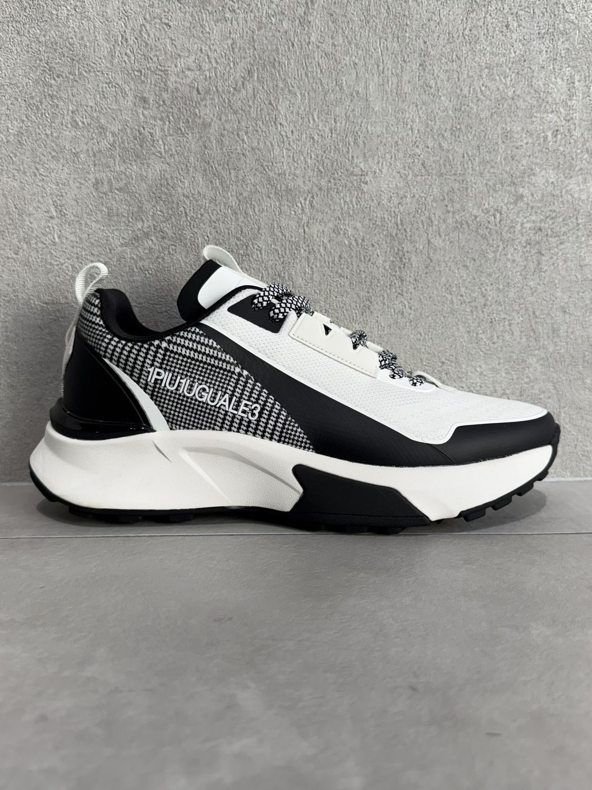 グレンチェックスニーカー / usx-26009 / ホワイト