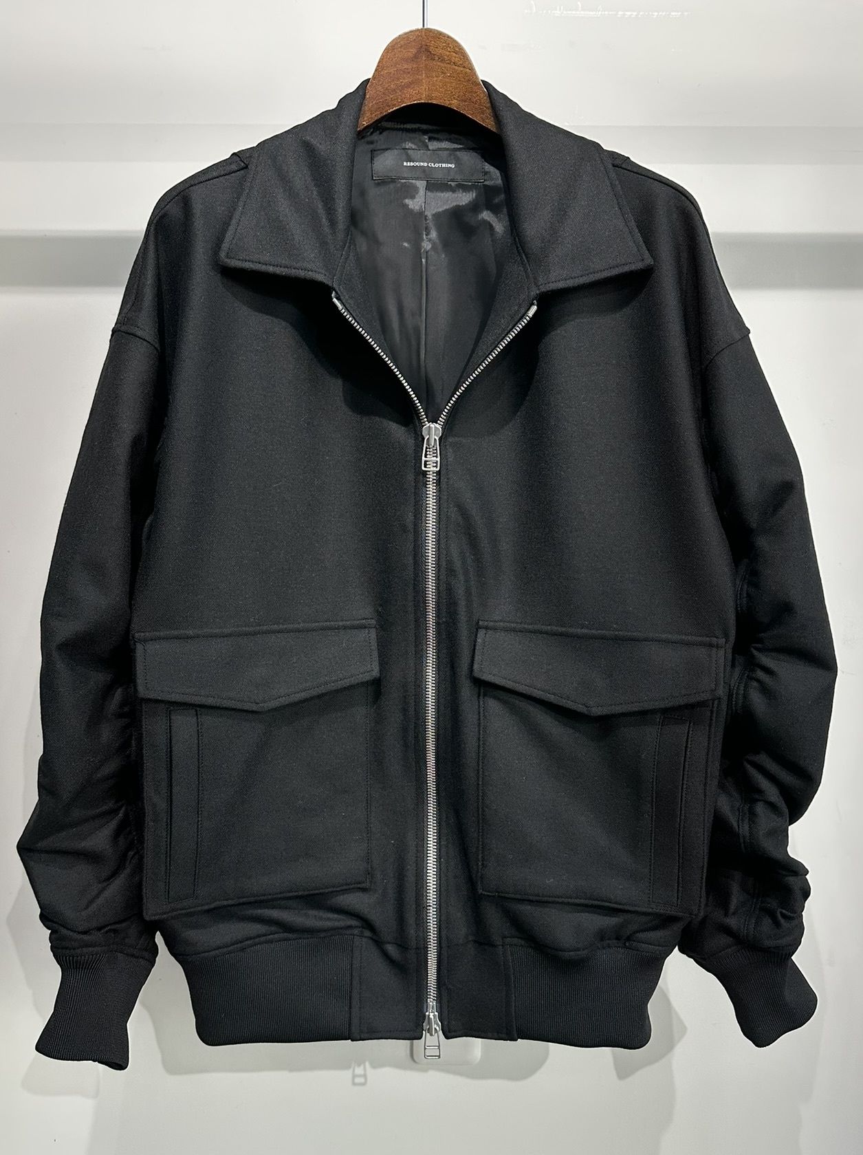 AG WOOL FLIGHT JK / RC34-JK-006 / ウールミリタリージャケット / ブラック