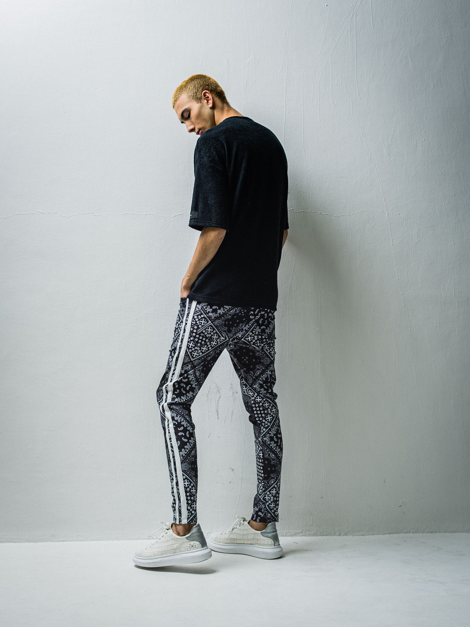 PILE LOOSE POCKET TEE / RC27-T-005 / パイルビッグポケットTシャツ / ブラック※