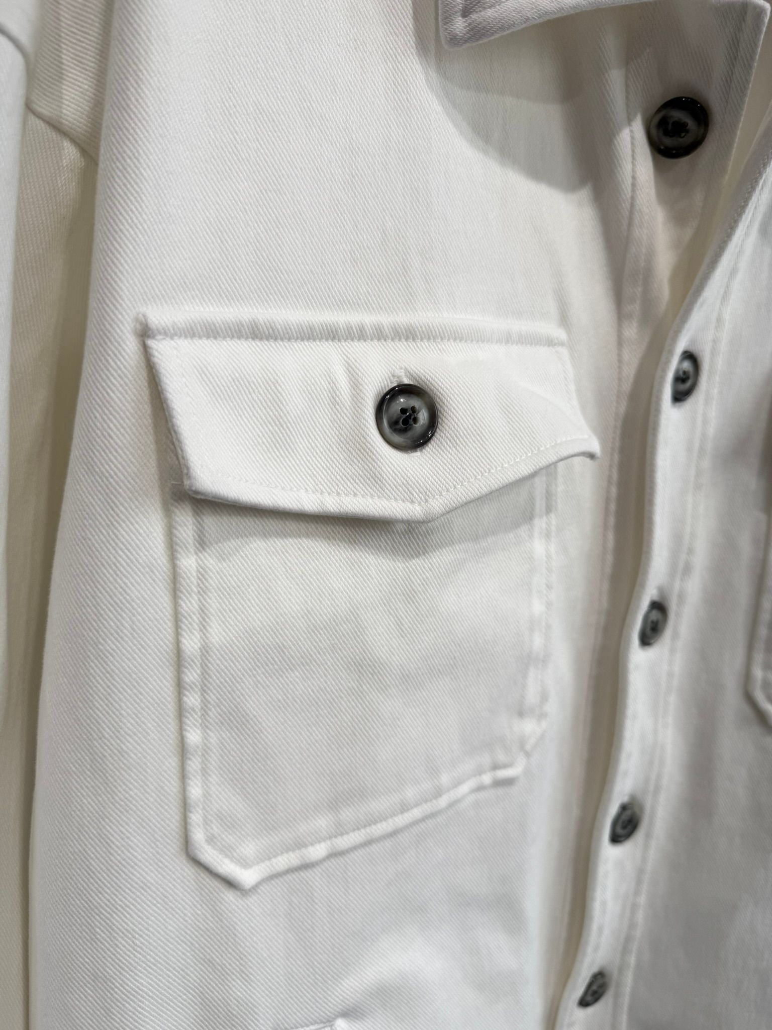 DENIM JERSEY OVER CPO / RC35-JK-002 / デニムジャージCPOジャケット / ホワイト