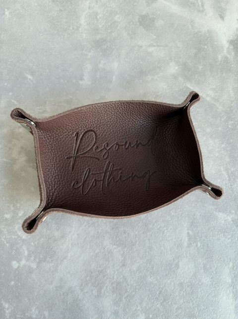 【LUKE別注】 LEATHER TRAY / レザートレイ / ブラウン