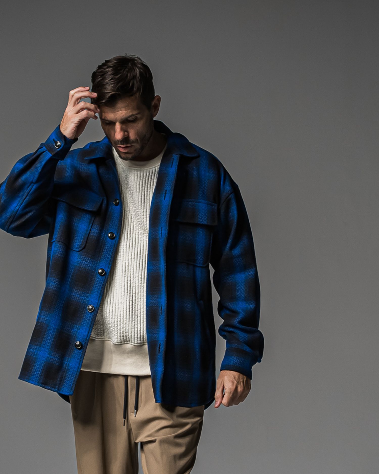 CPO SHIRTS JK / RC37-JK-004 / CPOチェックシャツジャケット / ブルーチェック (9月中旬入荷予定)