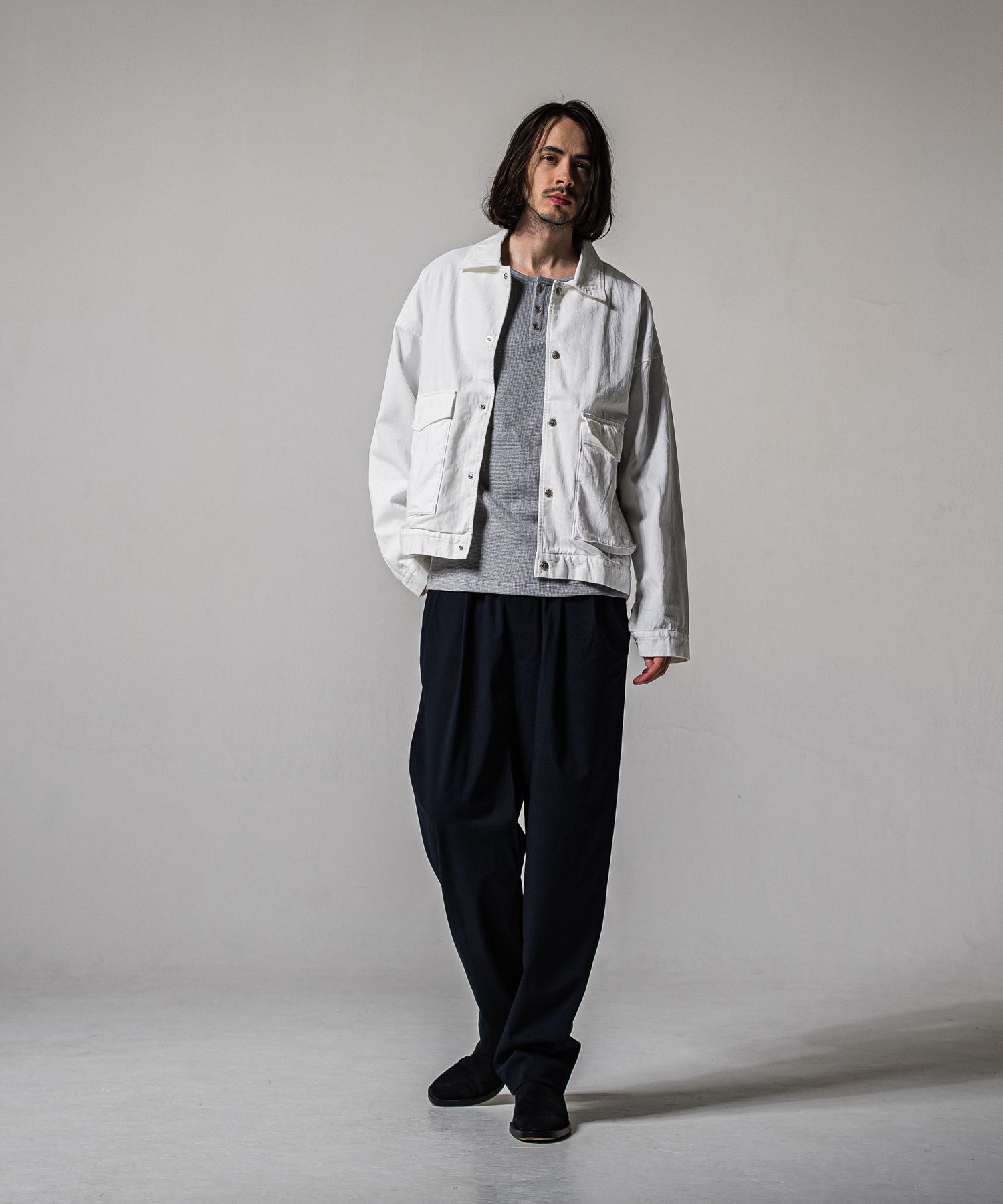 LDENIM AG FLIGHT JACKET / RC39-JK-003 / デニムフライトジャケット / ホワイト (3月中旬入荷予定)