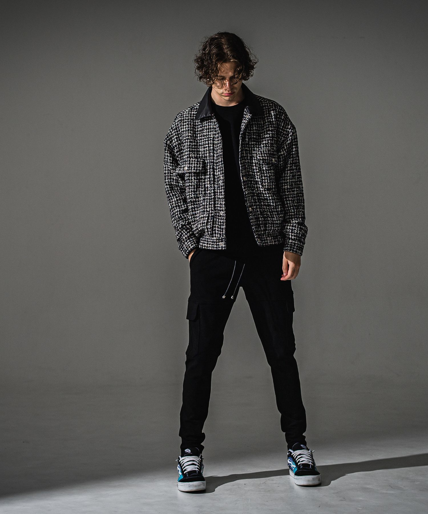 FCTWEED 2ND JK / RC41-JK-002 / ファンシーツイードジャケット / ブラック (9月下旬入荷予定)