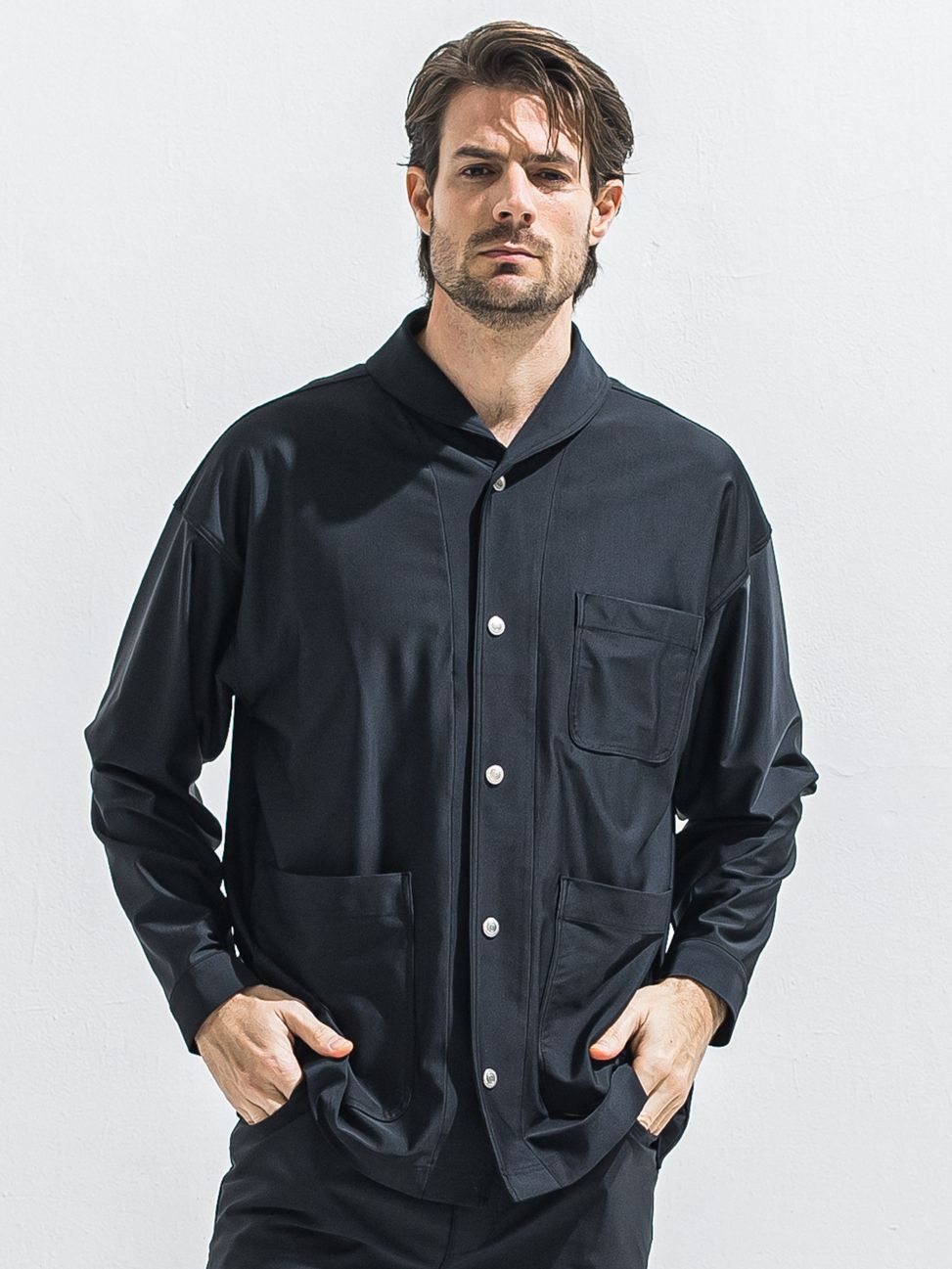 RUSH CAVER ALL / RC40-JK-002 / ラッシュガードカバーオール / ブラック (5月中旬入荷予定)