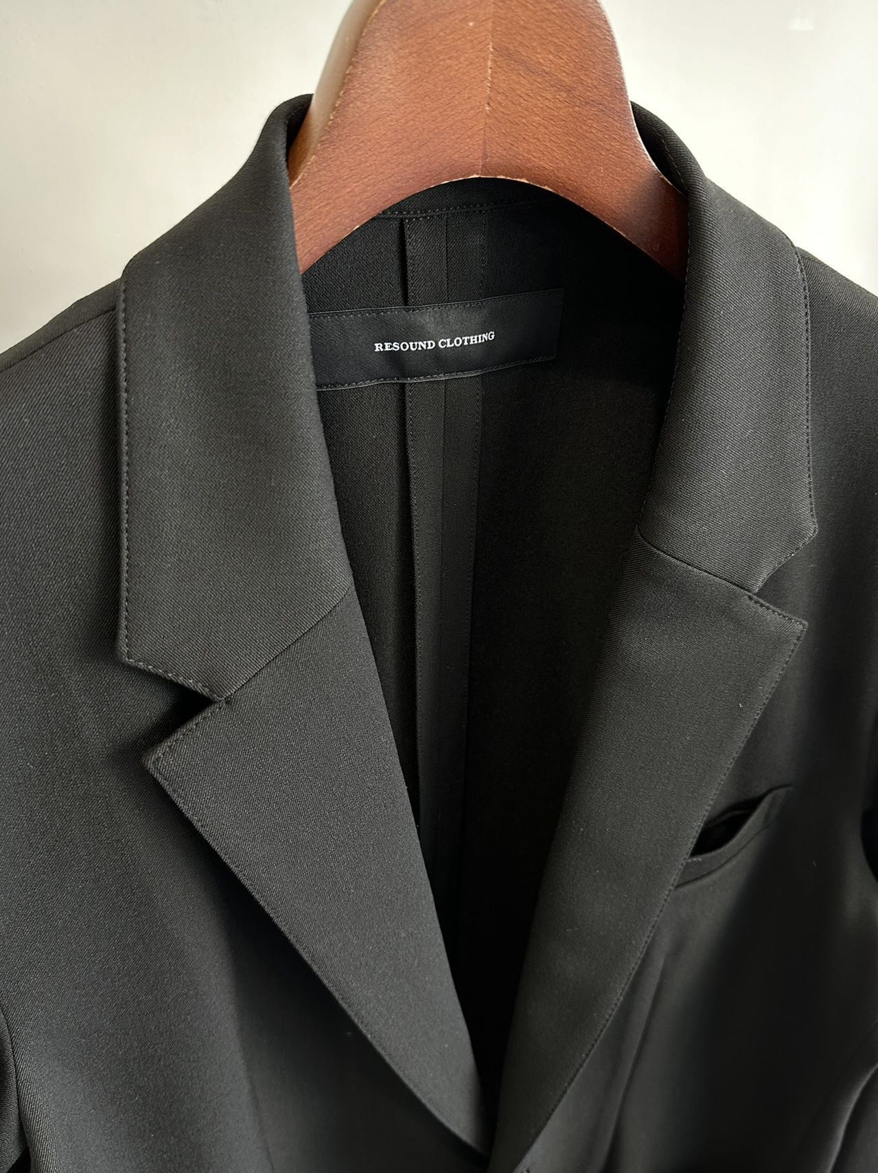 RAY JACKET / RC31-JK-003 / ボックスシルエットテーラードジャケット / ブラック