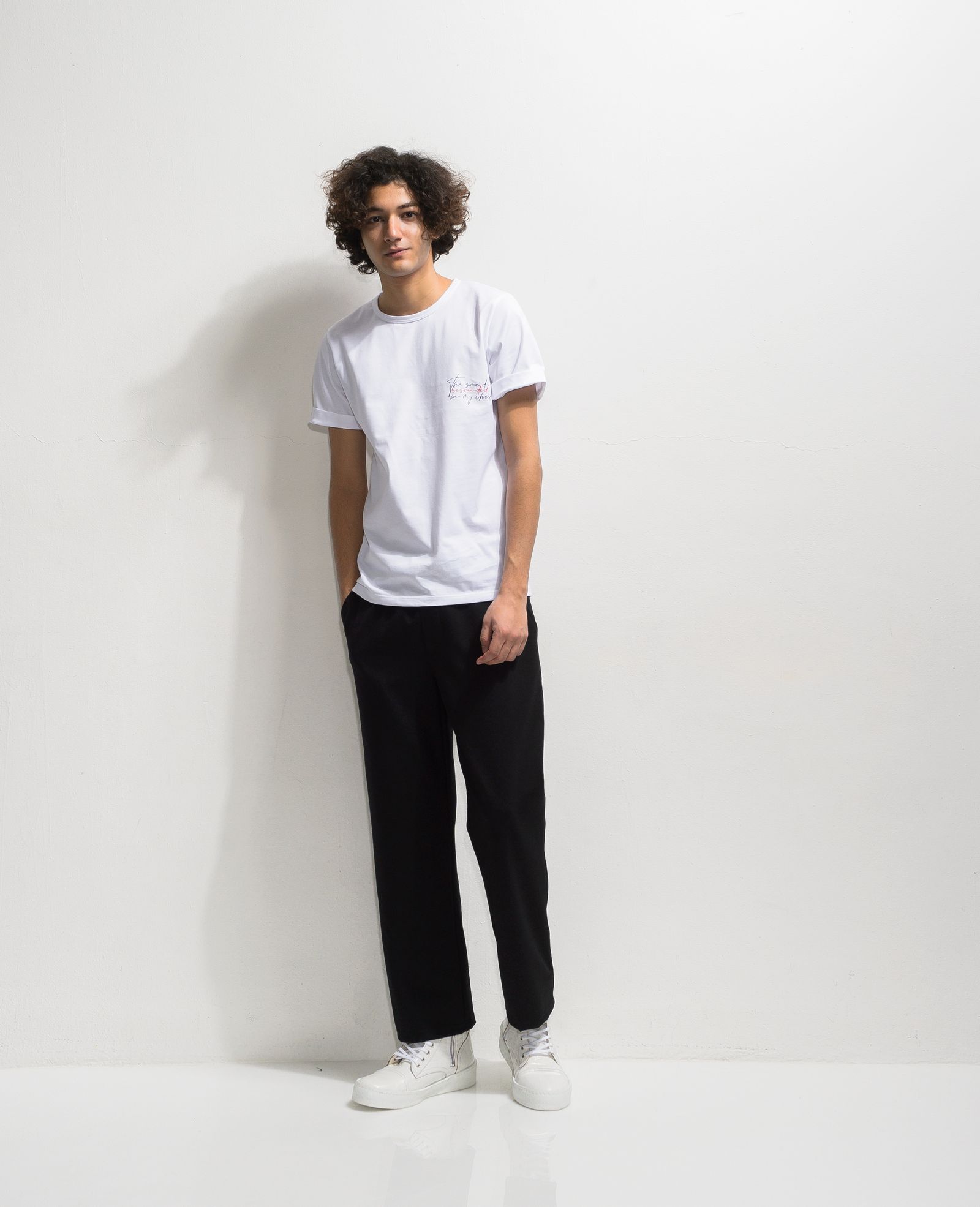 MESSAGE CHEST ROLL UP JERSEY TEE / RC20-T-003 / バックプリントTシャツ